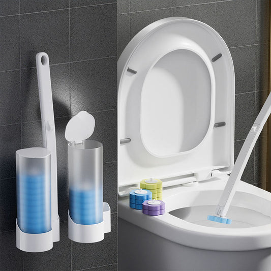 Clean Bathroom Toilet Brush with Sanitary Sponge Head Set - Befez