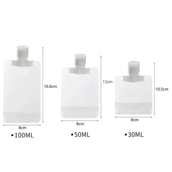Compact Travel Accessory Bags 10-Pack