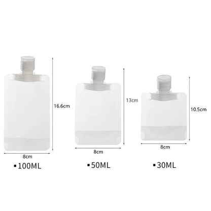 Compact Travel Accessory Bags 10-Pack