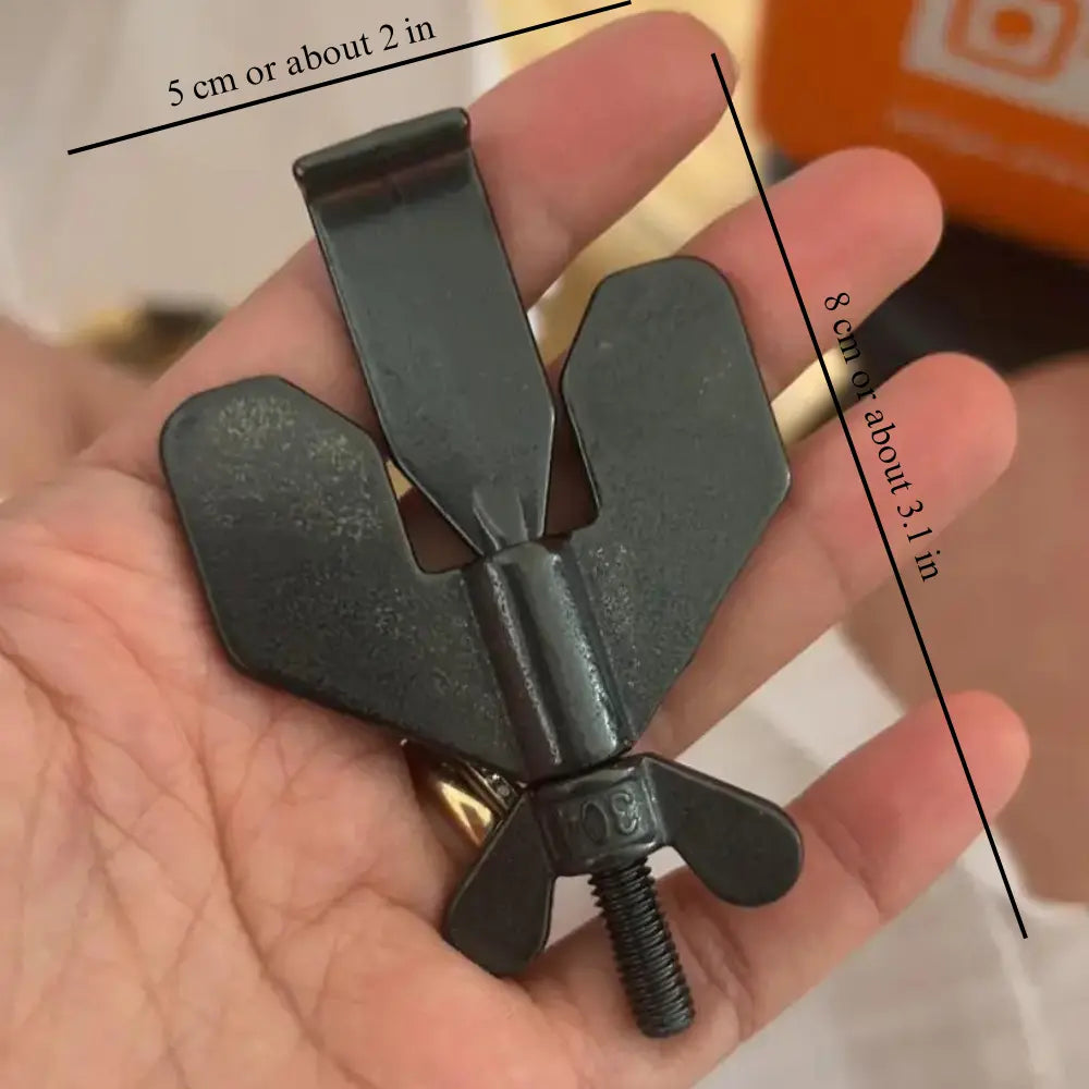 Compact Travel Door Lock — Strong Stainless Steel Security