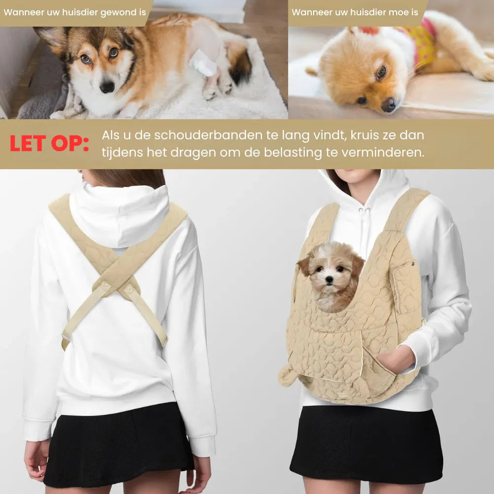 Large Pet Sling Waterproof Dog Backpack Carrier