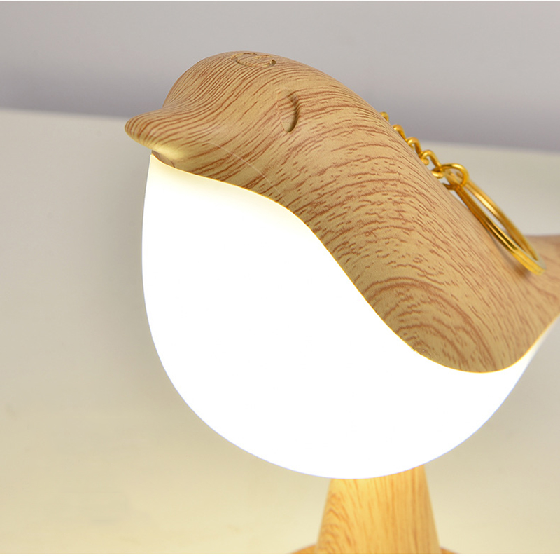 Colorful LED Nightlight with Touch Control and Bird Pattern