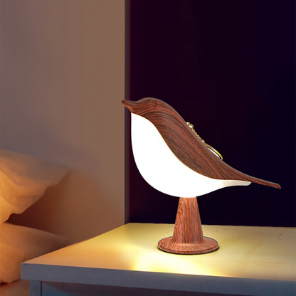 Colorful LED Nightlight with Touch Control and Bird Pattern