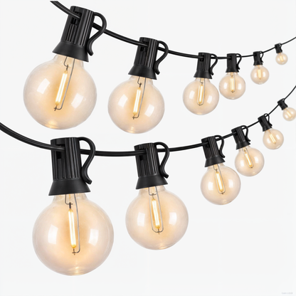 Weatherproof Outdoor String Lights with Soft Warm Glow