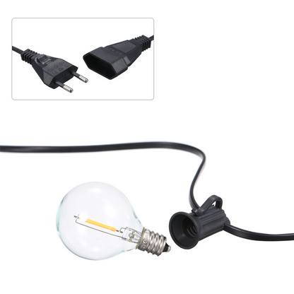 Weatherproof Outdoor String Lights with Soft Warm Glow