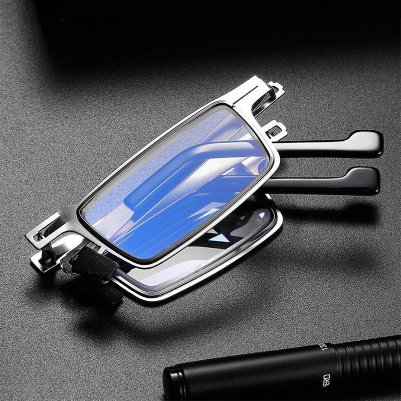 Stylish Titanium Reader Glasses with Blue Light Blocker