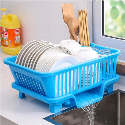Space Saving Kitchen Sink Dish Rack Organizer