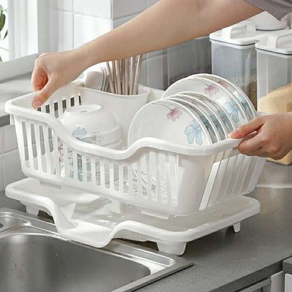 Space Saving Kitchen Sink Dish Rack Organizer