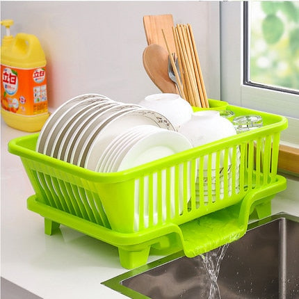 Space Saving Kitchen Sink Dish Rack Organizer
