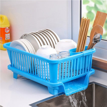 Space Saving Kitchen Sink Dish Rack Organizer