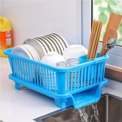 Space Saving Kitchen Sink Dish Rack Organizer