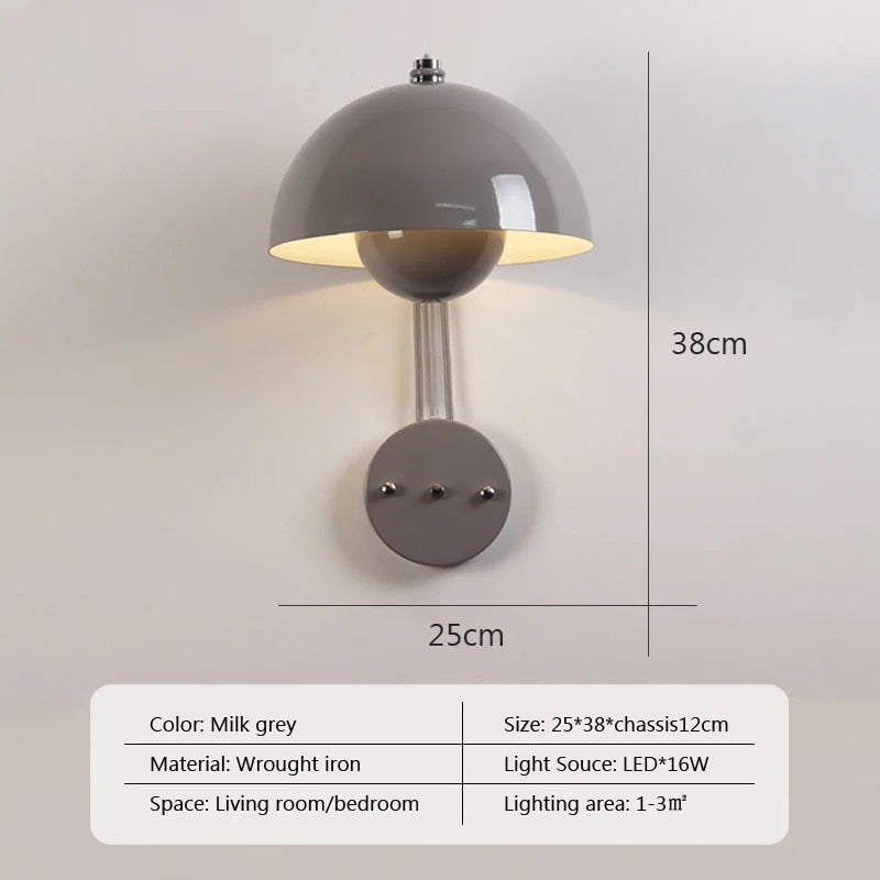 Stylish Mushroom Wall Light for Modern Homes