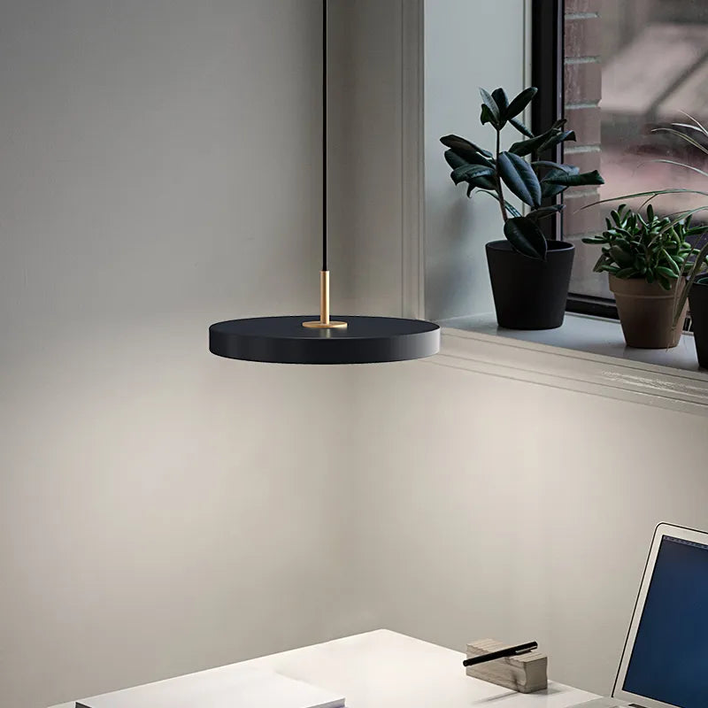Contemporary UFO Table Lamp with Silver Finish