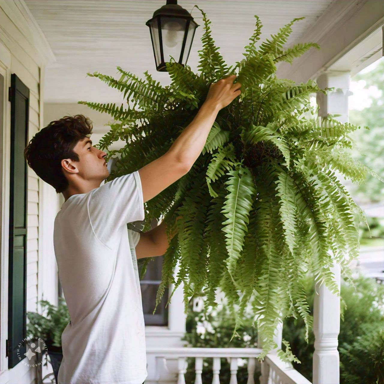 Outdoor Artificial Fern Plant with UV and Weather Resistance - Befez
