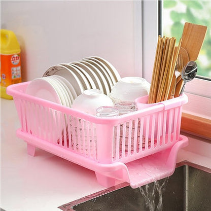 Space Saving Kitchen Sink Dish Rack Organizer