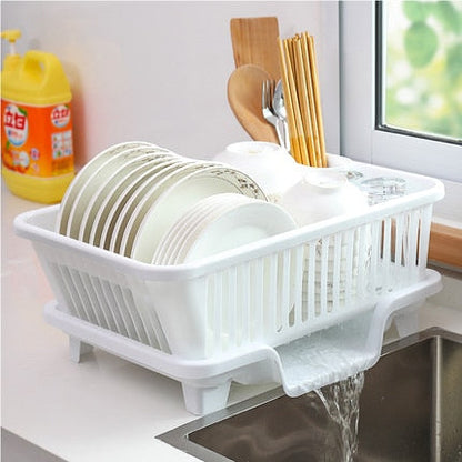 Space Saving Kitchen Sink Dish Rack Organizer