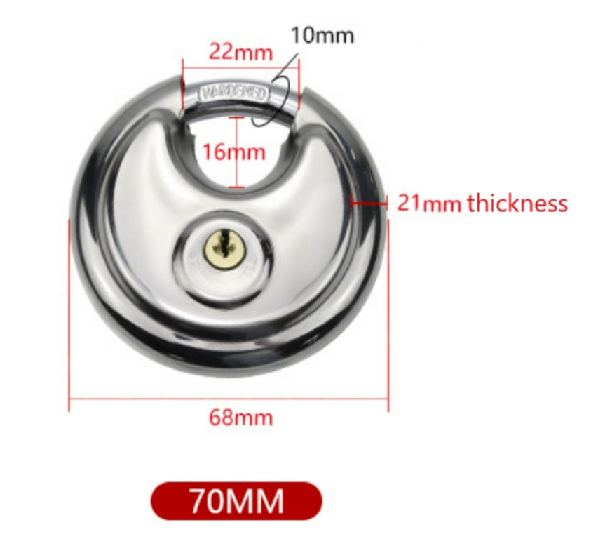 Strong Round Metal Security Lock - Befez