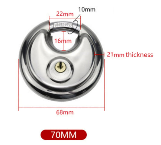 Strong Round Metal Security Lock - Befez