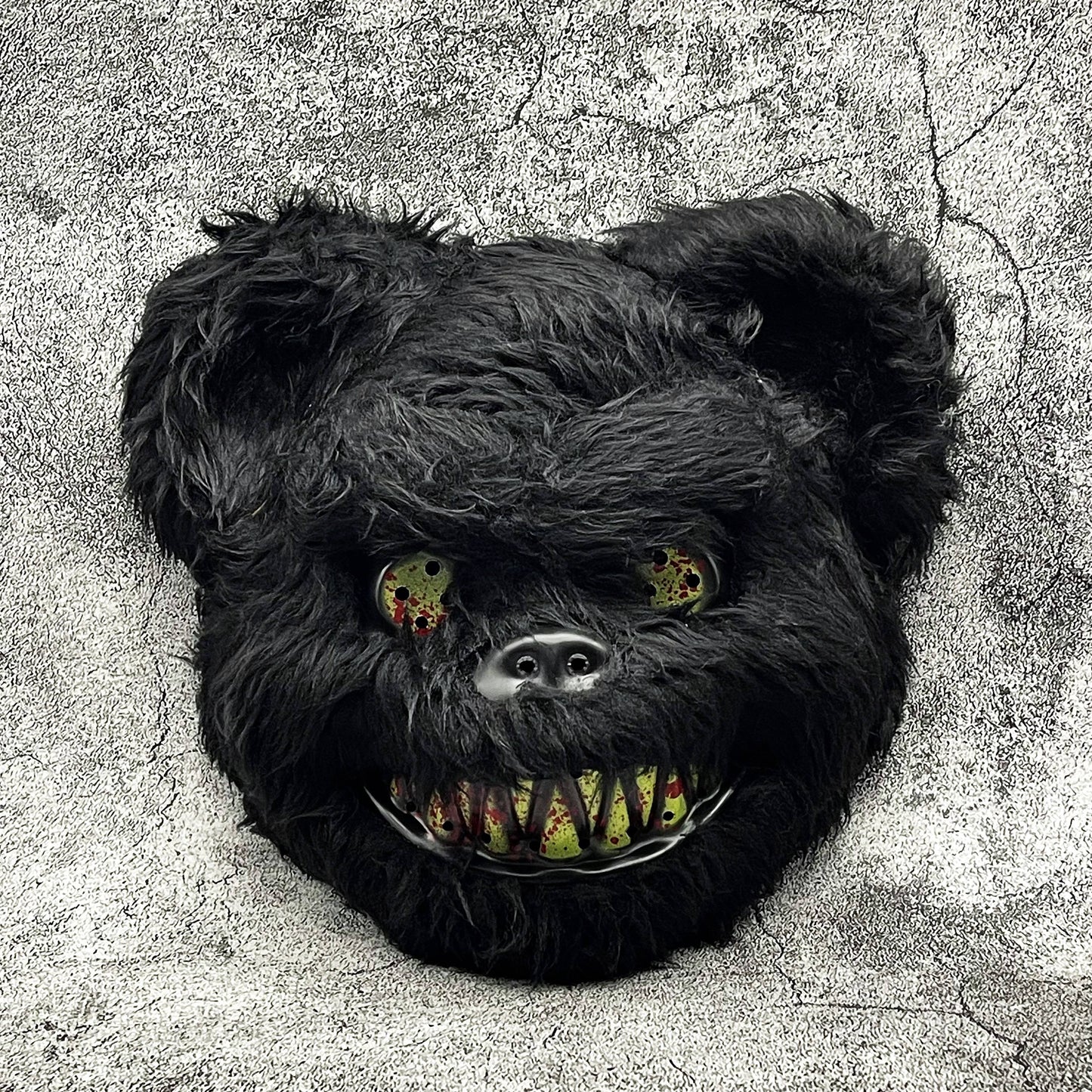 Spooky Faux Fur Halloween Mask