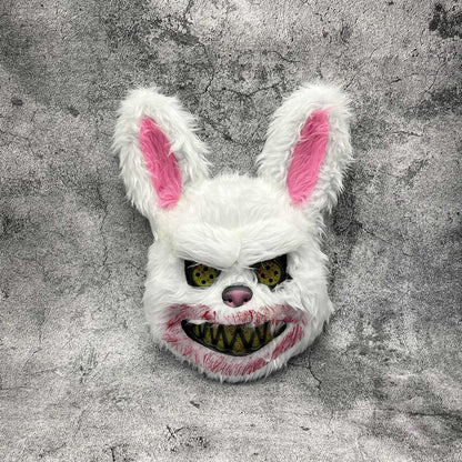 Spooky Faux Fur Halloween Mask