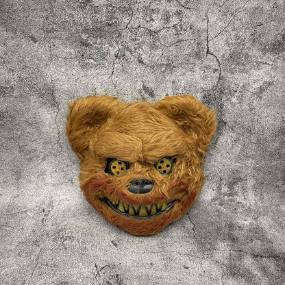 Spooky Faux Fur Halloween Mask