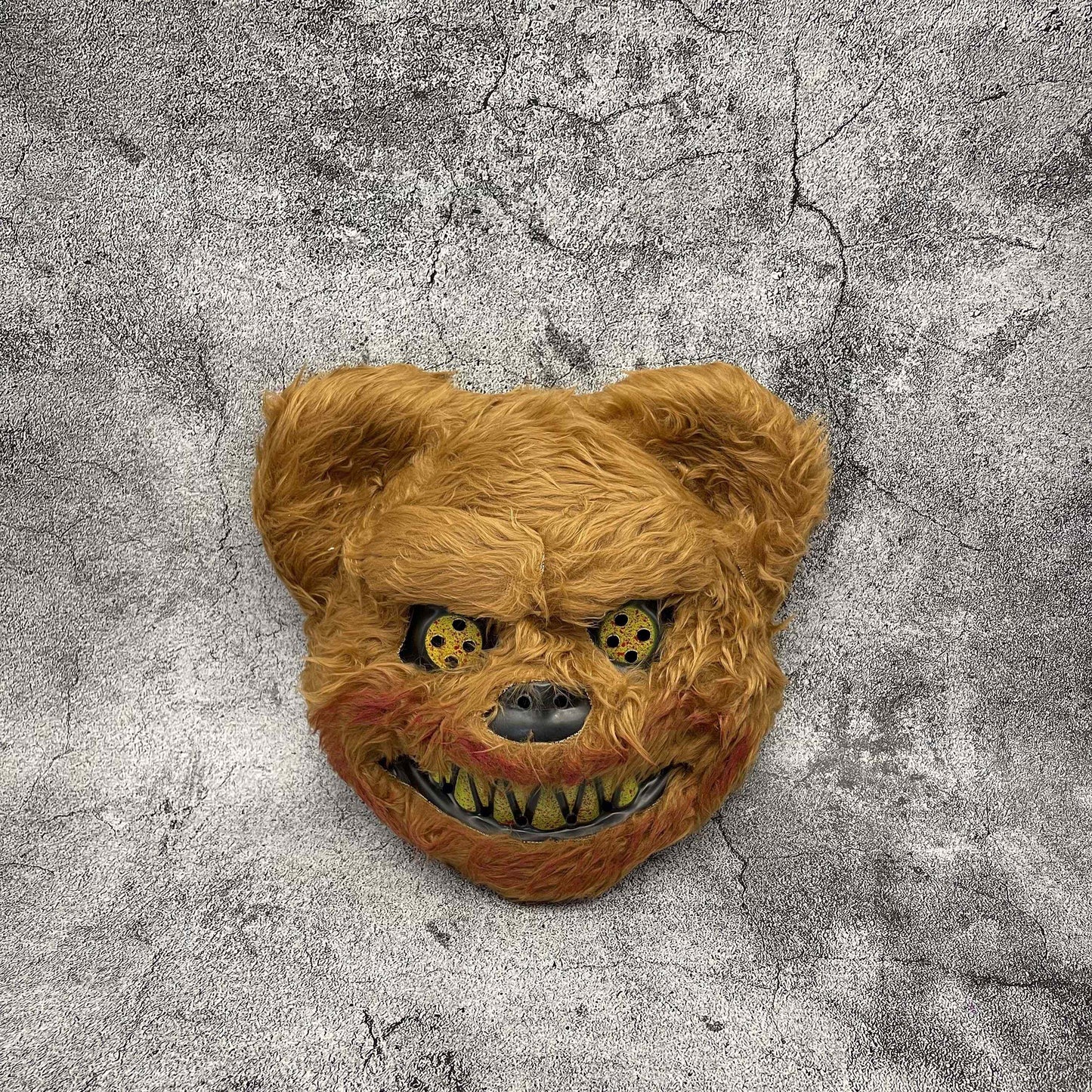 Spooky Faux Fur Halloween Mask