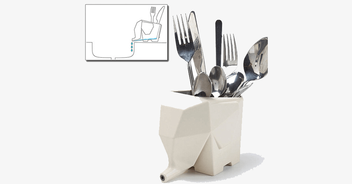 Befez | Elephant Dish Tray - Easy Water Drainage - Befez