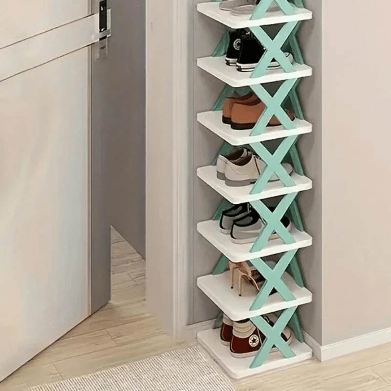 Space Saving Stackable Shoe Rack Organizer