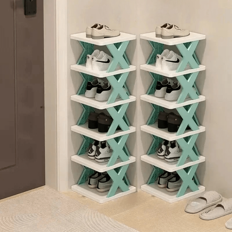 Space Saving Stackable Shoe Rack Organizer