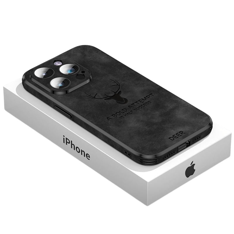 Premium Leather iPhone Case with Durable Shock Absorption