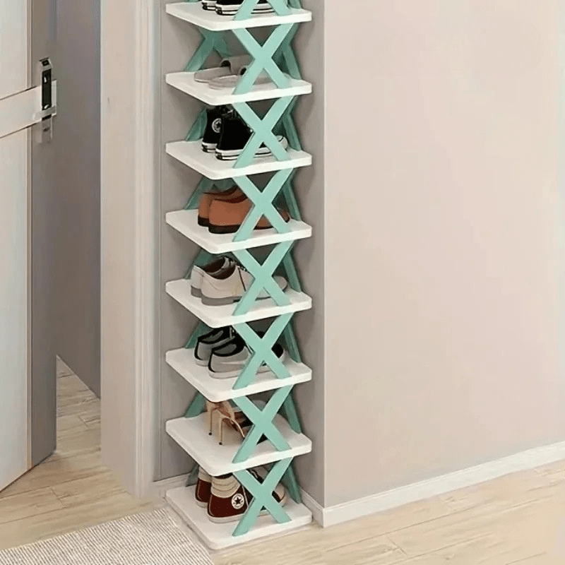 Space Saving Stackable Shoe Rack Organizer