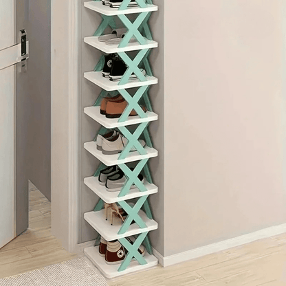 Space Saving Stackable Shoe Rack Organizer