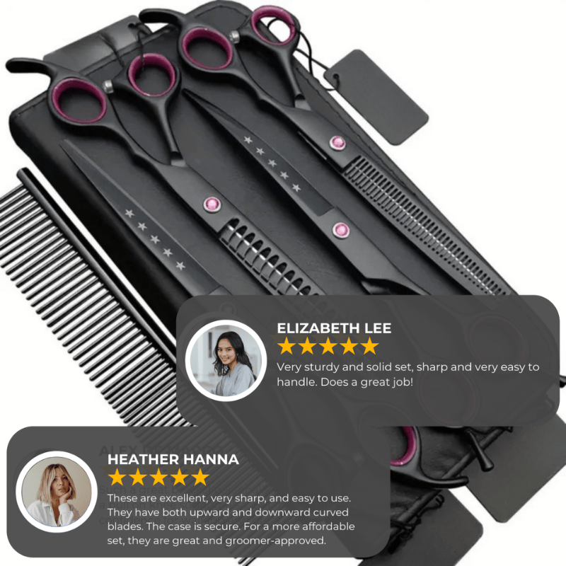 Sharp Pet Grooming Scissor Kit Set