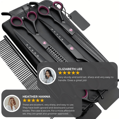 Sharp Pet Grooming Scissor Kit Set