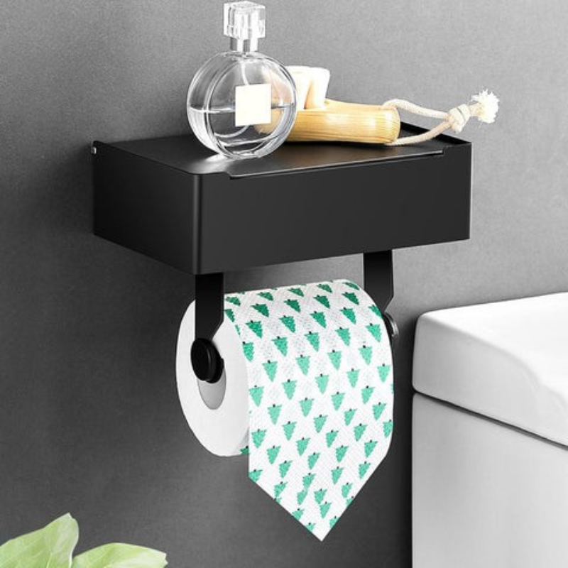 Stylish Stainless Steel Toilet Paper Holder Wall Mount - Befez