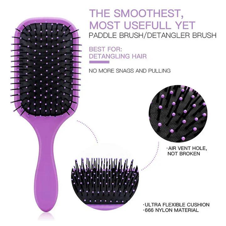 Gentle 4pc Hair Detangling Brush Set