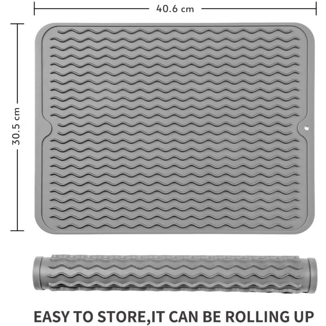 Premium Silicone Kitchen Mat, Heat Resistant and Non Slip
