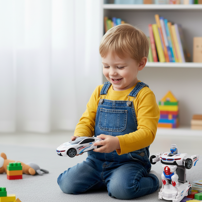 Cool Convertible Police Vehicle Toy - Befez