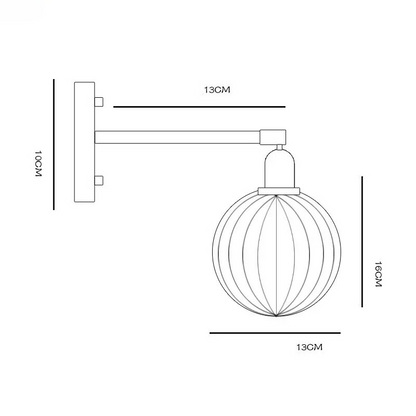 Slim Contemporary Wall Light Fixture