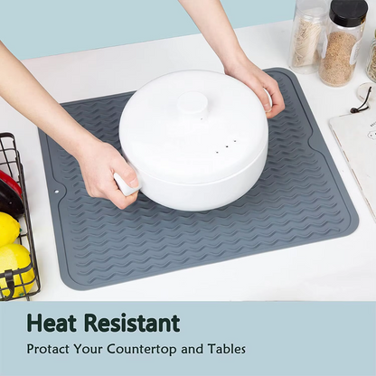 Premium Silicone Kitchen Mat, Heat Resistant and Non Slip