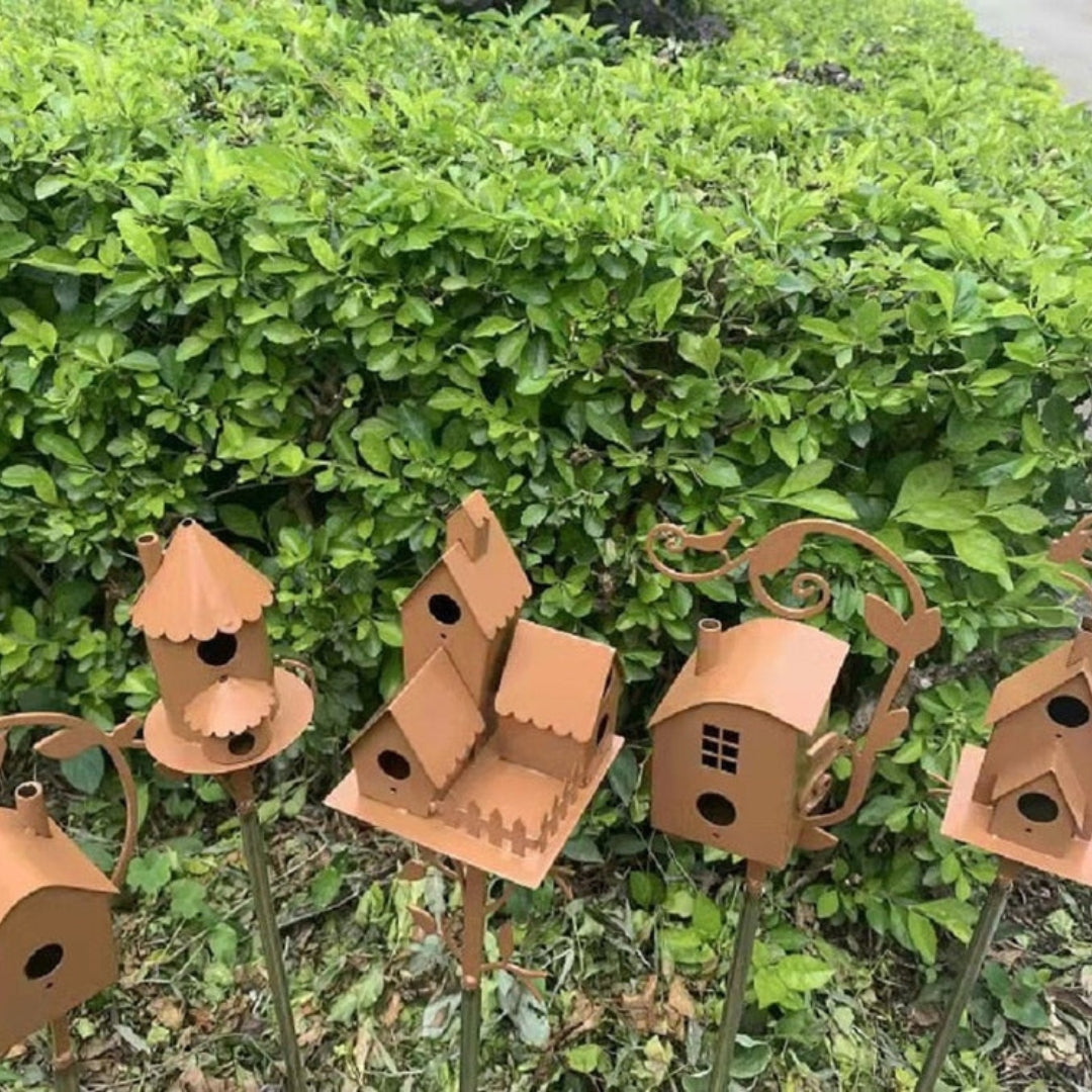Colorful Garden Bird House Habitat Befez