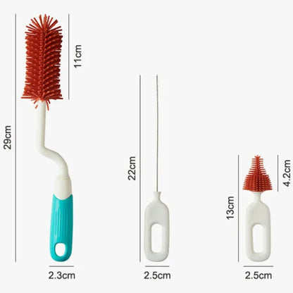 Baby Bottle Cleaner Brush Set with Storage Case