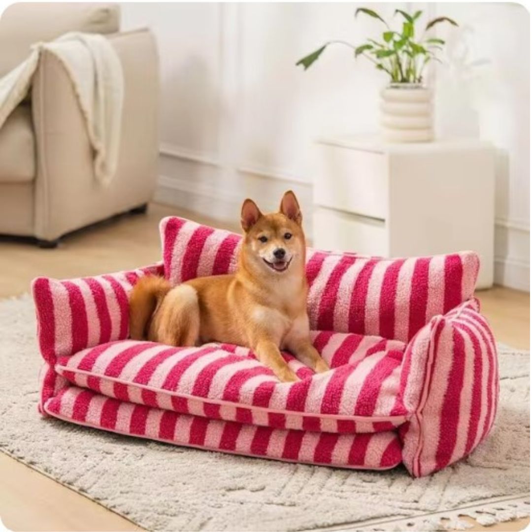 Cozy Pet Bed - Plush Washable Dog Sofa