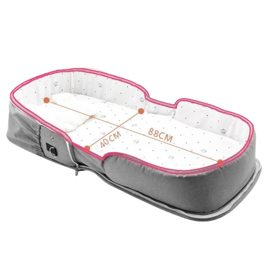 Baby Portable Travel Bed with Diaper Bag