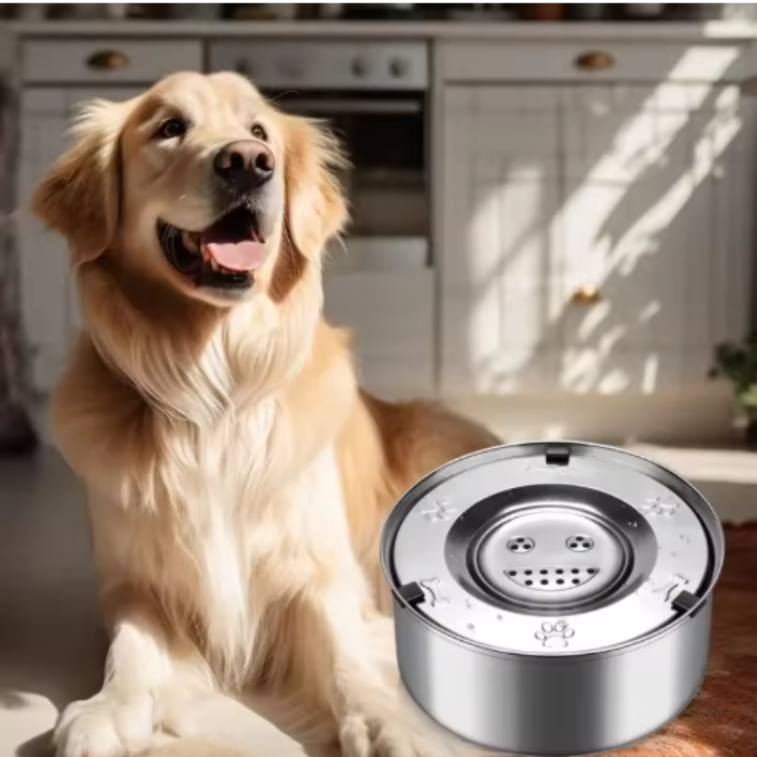 Spill Proof Stainless Steel Pet Water Bowl - Befez