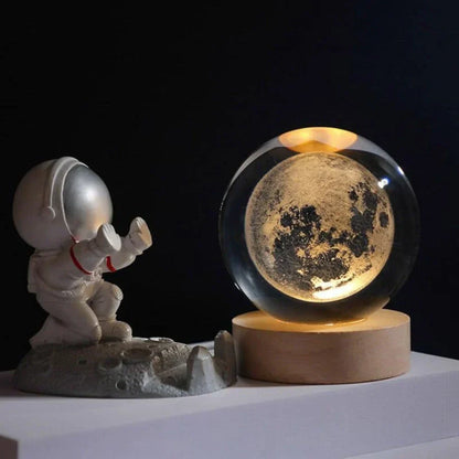 3D Laser Engraved Glass Orb - Celestia