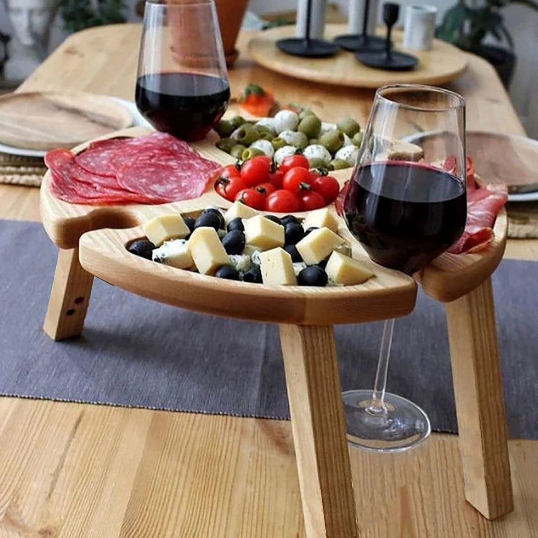 Wooden Cheese Board - Elegant Outdoor Party Platter