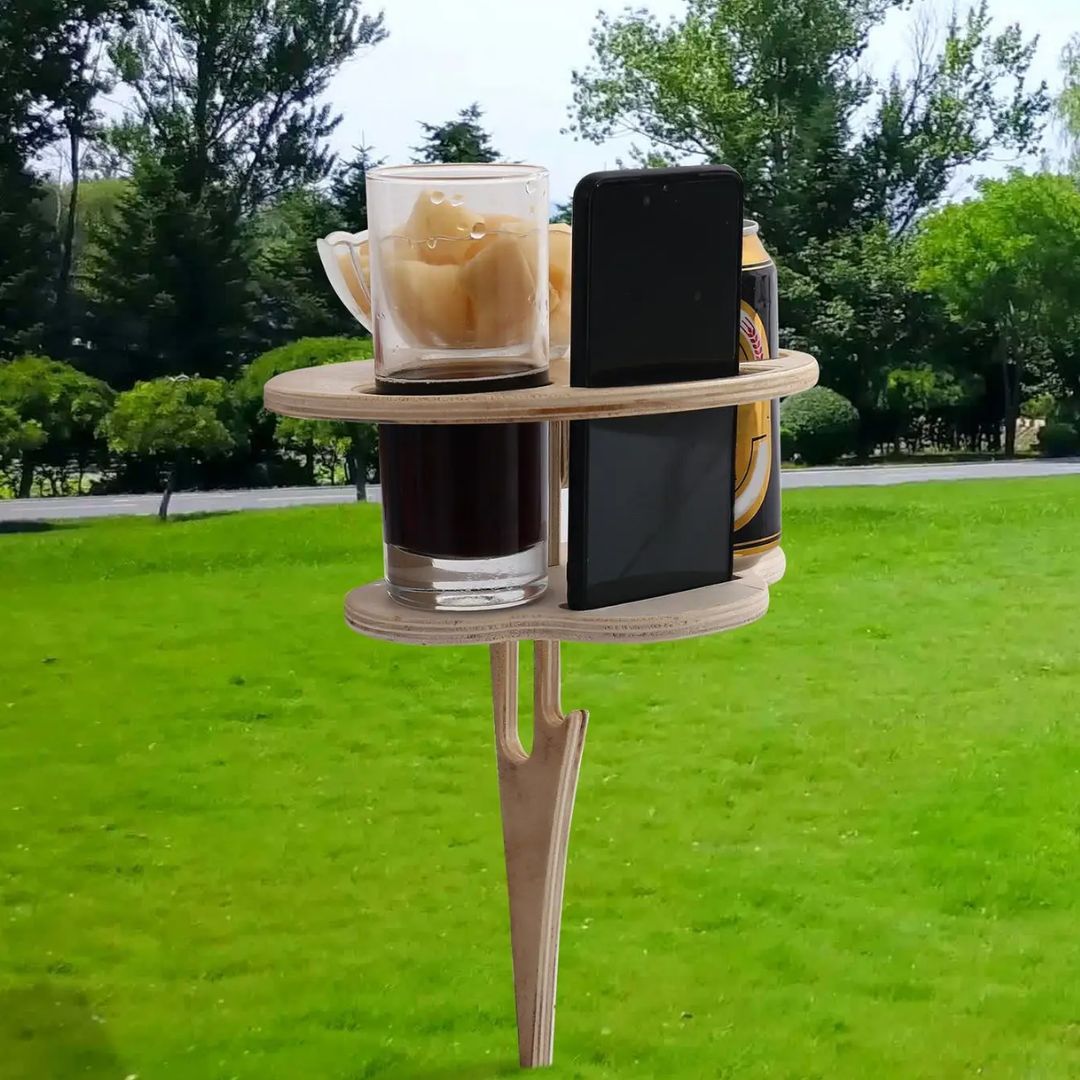 Compact Folding Wine Table Setter