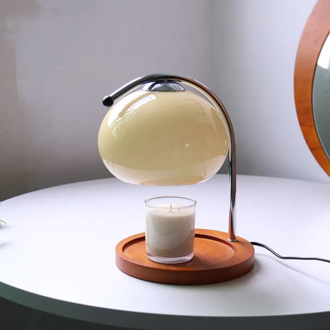 Vintage Glass Desk Lamp