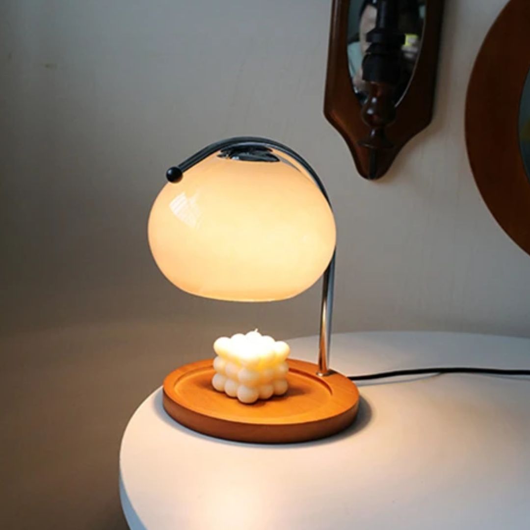 Vintage Glass Desk Lamp